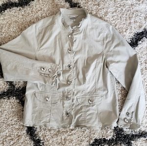 Adorable Christopher and Banks ruffled jacket